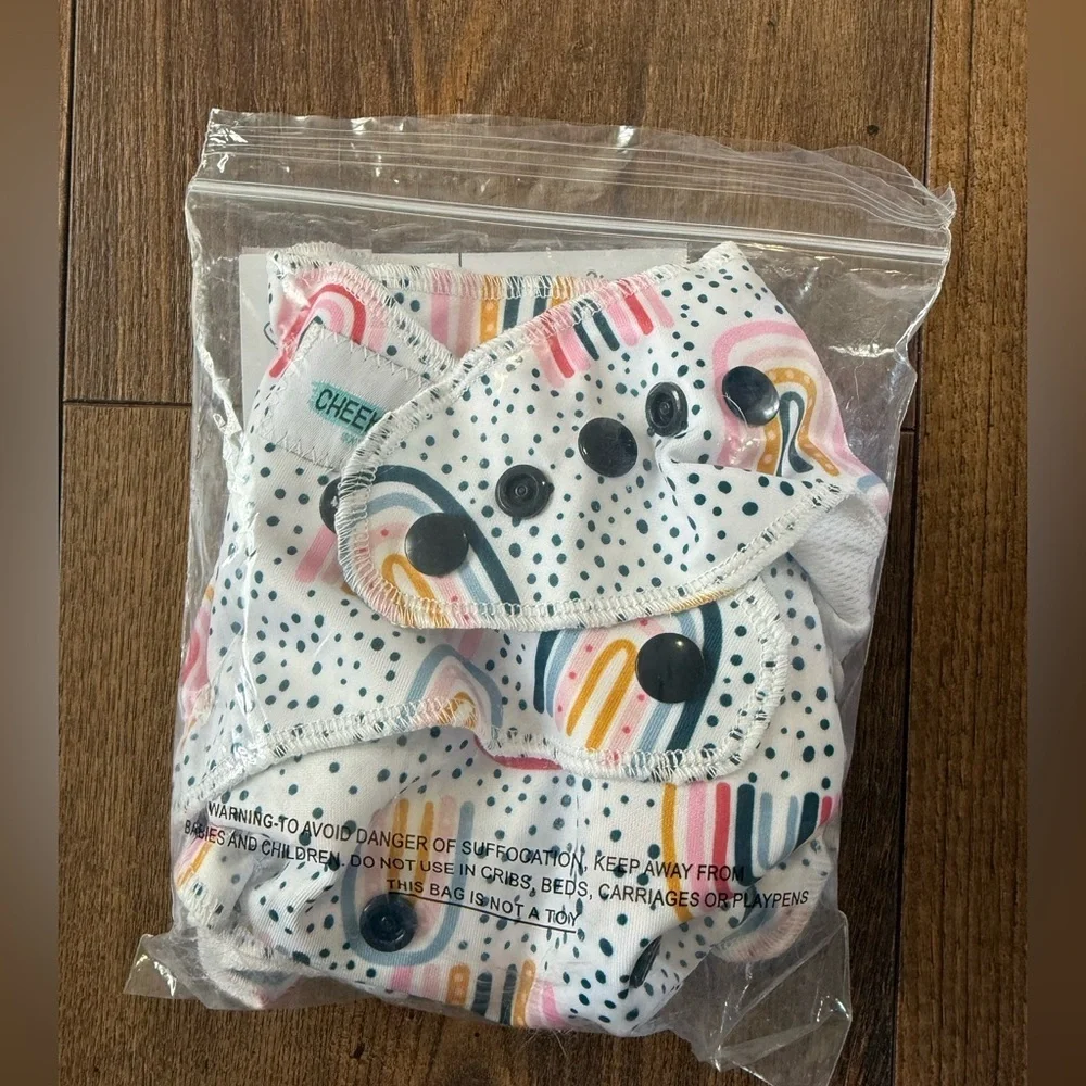 Cheeky Cloth Adjustable One Size Reusable Swim Diaper Rainbow New In Package